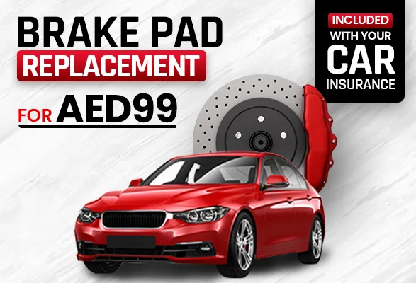 Brake Pad Replacement for Just AED 99 for Insurance Customers