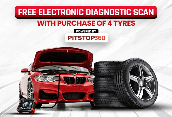 Free Electronic Car Diagnostic Scan with 4 Tyres