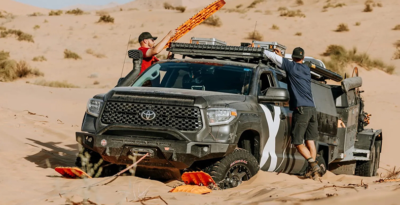 Pack the essential when driving on sand